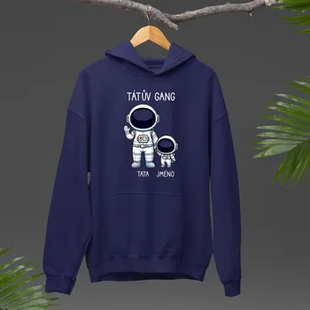 Žertovný předmět Tátův Gang - jedno dítě - pánská mikina s potiskem - personalizovaný produkt