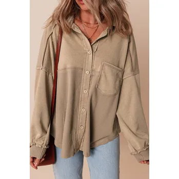 Dámská casual bunda OMG Dámská košilová bunda Gammadaaa béžová S