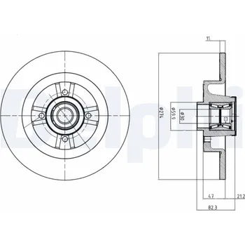 Brzdový kotouč Brzdový kotouč DELPHI BG9030RS
