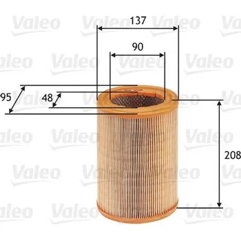 Vzduchový filtr Vzduchový filtr VALEO 585608