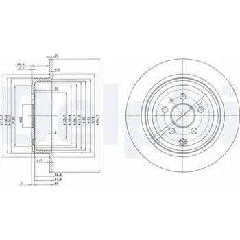 Brzdový kotouč Brzdový kotouč DELPHI BG3049