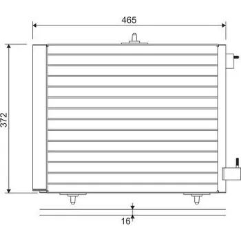 Výparník klimatizace Kondenzátor, klimatizace VALEO 814095