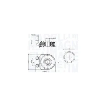 Chladič motoru Olejový chladič, motorový olej MAGNETI MARELLI 350300002500
