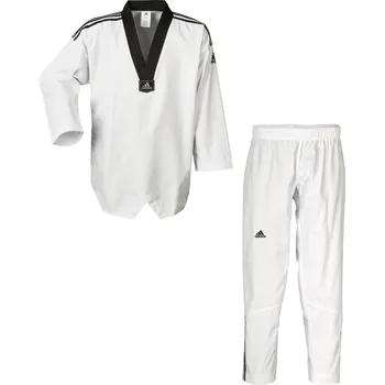Bojový sport Taekwondo Dobok ADIDAS - model adiclub 3S černý revers Velikost: 150