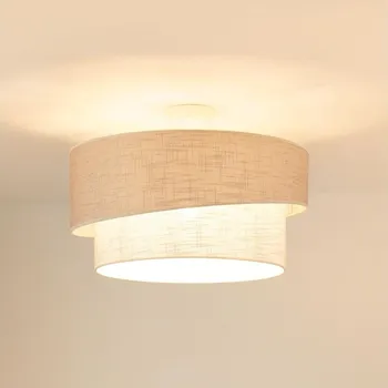 Brilagi - Přisazený lustr DOVER SHINE 1xE27/15W/230V pr. 50 cm šedá/krémová