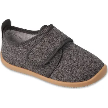 Chlapecké bačkory Bačkory papuče Befado SOFTER 902X022 902Y022 barefoot šedé flexi suchý zip velikost: 33