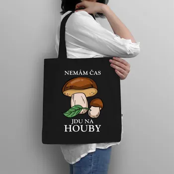 Žertovný předmět Nemám čas, jdu na houby - taška s potiskem