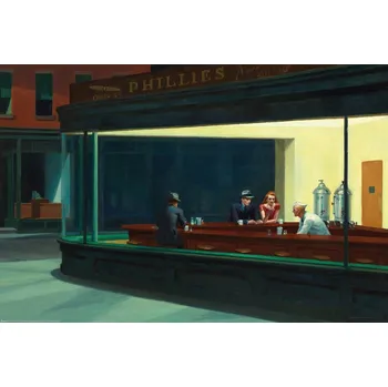 Plakát Plakát, Obraz - Edward Hopper - Nighthawks