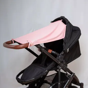 Příslušenství pro přepravu dětí Sluneční clona UV 50+ do kočárku dětská růžová Geggamoja