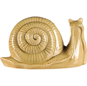 Bytová dekorace Autronic Šnek keramický - zahradní dekorace, velký, sv. zelený - KEX6011 BRN-L