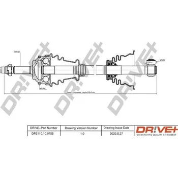 Poloosa kola Hnací hřídel Dr!ve+ DP2110.10.0755