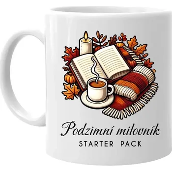 Žertovný předmět Podzimní milovník - starter pack - hrnek s potiskem