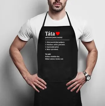 Žertovný předmět Táta - definice slovníku - zástěra s potiskem