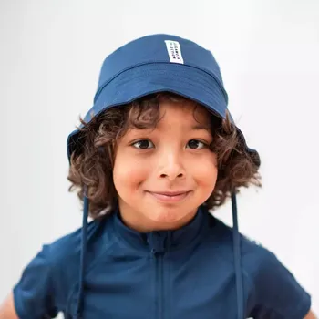 Klobouk Dětský UV klobouk proti slunci modrý Geggamoja Velikost: 53-58cm (2-4 roky)