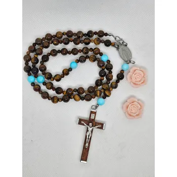 Růženec Růženec na krk Tygří oko