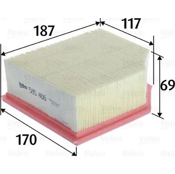 Vzduchový filtr Vzduchový filtr VALEO 585466