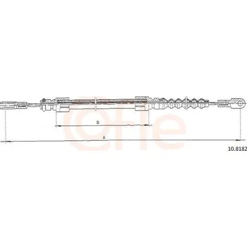 Brzdový systém Tažné lanko, parkovací brzda COFLE 92.10.8182