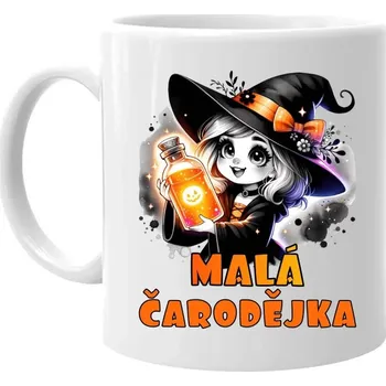 Žertovný předmět Malá čarodějka - hrnek s potiskem