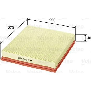 Vzduchový filtr Vzduchový filtr VALEO 585224