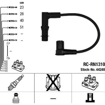 Zapalovací kabel Sada kabelů pro zapalování NGK 44248