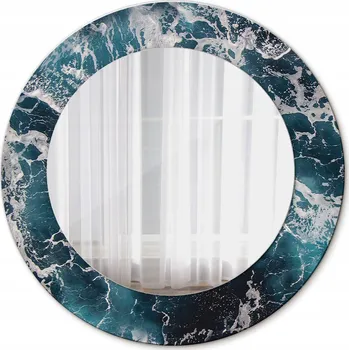 Zrcadlo Zrcadlo závěsné se skleněným rámem Bouřlivé moře 50