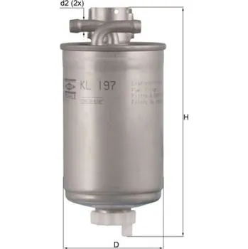 Palivový filtr Palivový filtr KNECHT KL 197