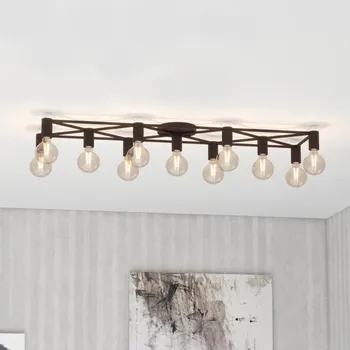 Eglo 43722 - Stropní svítidlo SPEKE 11xE27/40W/230V černá