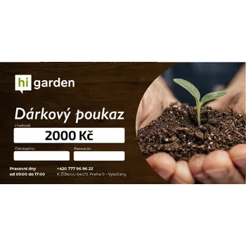Dárkový potravinový koš higarden Dárkový poukaz Varianta: hodnota 2000 Kč