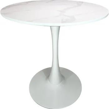 Jídelní stůl Kulatý jídelní stůl Beluga Ø70 - dekor Mramor