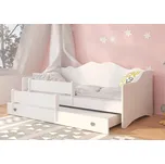 Postel s matracemi EMKA II šedá, bílá 160x80