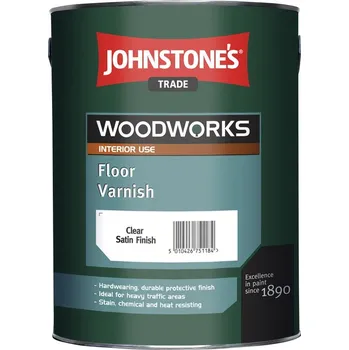barva a nátěr na dřevo JOHNSTONE'S Floor Varnish Gloss podlahový lak 5 l Lesklý
