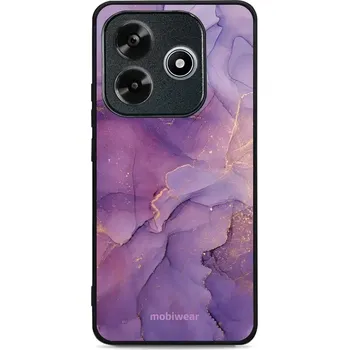 Pouzdro na mobilní telefon Lesklý kryt Mobiwear Glossy - Xiaomi Redmi Note 14 5G - G050G - Fialový mramor (Prémiové lesklé pouzdro, obal, kryt Mobiwear Glossy na mobil Xiaomi Redmi Note 14 5G - G050G - Fialový mramor, materiál Plast + TPU silikon - krytí po všech stranách,)