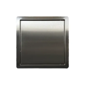 Revizní dvířka M&D Nerezová revizní dvířka 15x15 cm (na tlačný magnet)-KULATÉ ROHY