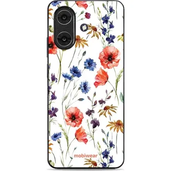 Pouzdro na mobilní telefon Lesklý kryt Mobiwear Glossy - Realme Note 60 - G032G - Luční kvítí (Prémiové lesklé pouzdro, obal, kryt Mobiwear Glossy na mobil Realme Note 60 - G032G - Luční kvítí, materiál Plast + TPU silikon - krytí po všech stranách, neošoupatelný potisk, tenké)