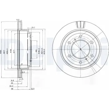 Brzdový kotouč Brzdový kotouč DELPHI BG3813