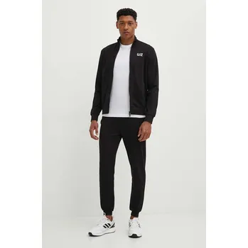 Bavlněná tepláková souprava EA7 Emporio Armani PJVRZ.8NPV60.1200 černá 99X, vel. L
