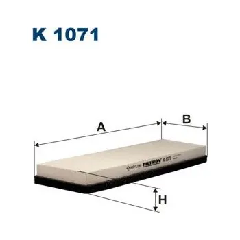 Ventilátor topení a klimatizace Filtr, vzduch v interiéru FILTRON K 1071