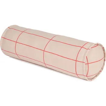 Polštář Nobodinoz Polštář válec Vibes Pink Red Grid