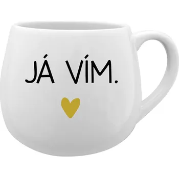 JÁ VÍM. - bílý keramický hrníček 300 ml