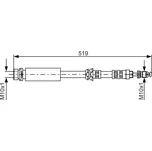 Brzdová hadice BOSCH 1 987 476 993