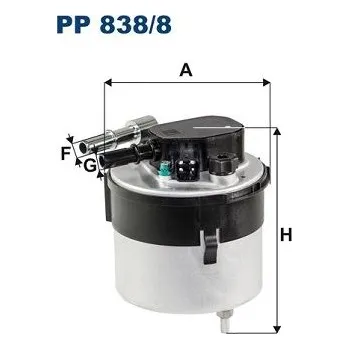 Palivový filtr Palivový filtr FILTRON PP 838/8