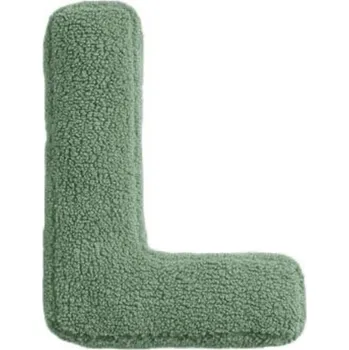 Dekorace do dětského pokoje MEALINI Plyšové písmeno Zelené L