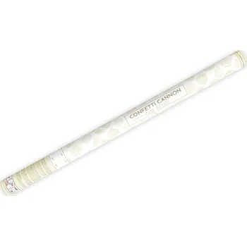 Konfeta Vystřelovací konfety krémové okvětní lístky růží 80 cm