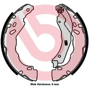 Brzdová čelist Sada brzdových čelistí BREMBO S 61 544