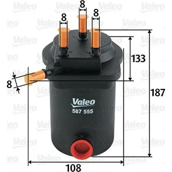 Palivový filtr Palivový filtr VALEO 587555