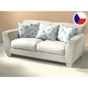 Povlak na dekorativní polštářek Saténový povlak na polštář 50x70 Kvítí mentolové na bílém