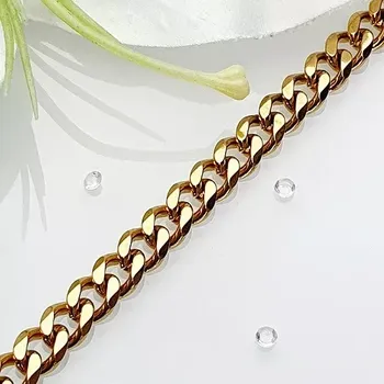 Náramek Pánský náramek zlatý z chirurgické oceli