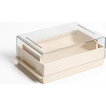 Pěstební box Plastia Microgreens Economy slonová kost 21 x 13,1 x 8,3 cm