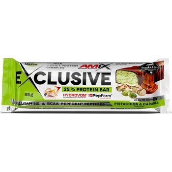 Fitness strava Amix Exclusive Protein Bar 85 g pistachios caramel
