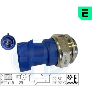 Ventilátor topení a klimatizace Teplotní spínač, větrák chladiče ERA 330295